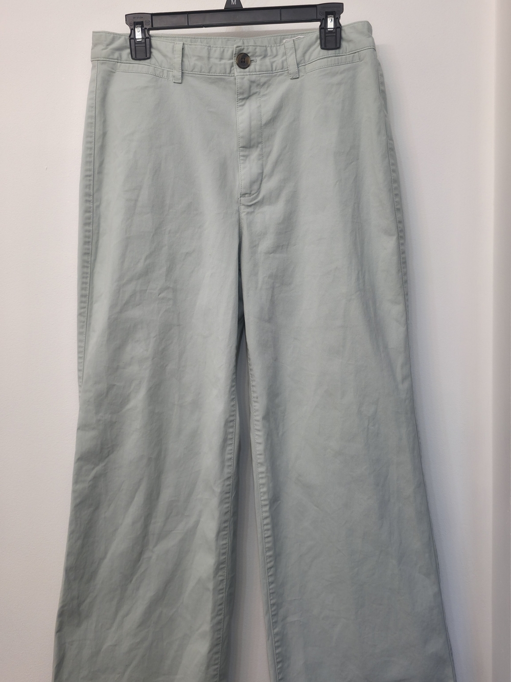 GAP Outlet Women's Light Sage Wide-Leg Chinos